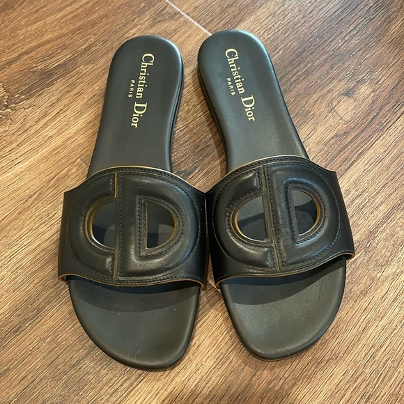 $775 Christian Dior D-Club Sandals 37.5 - Picture 3 of 7